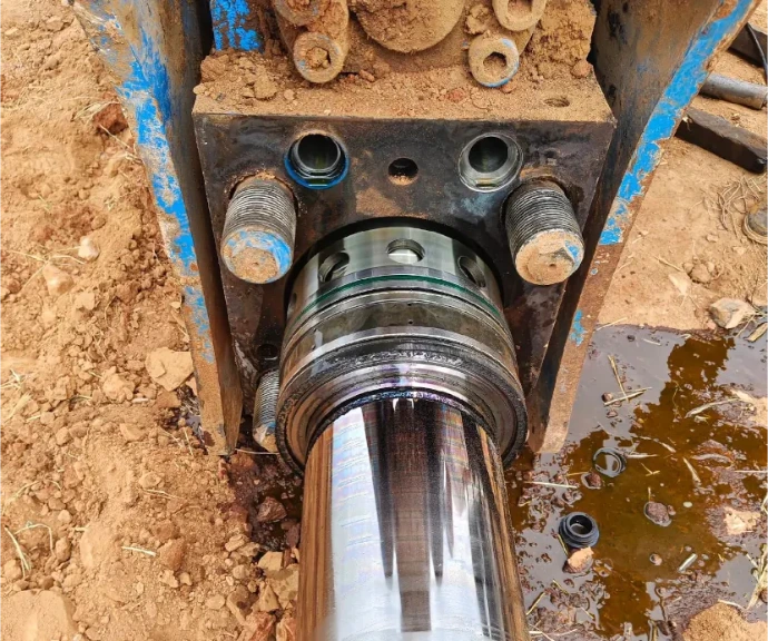 excavator hydraulic breaker repair including hammer parts replacement and maintenance service