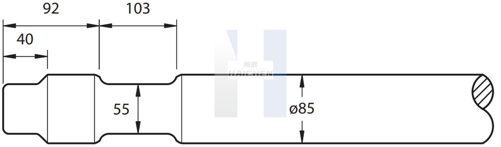 SB45Breaker Chisel Tool size