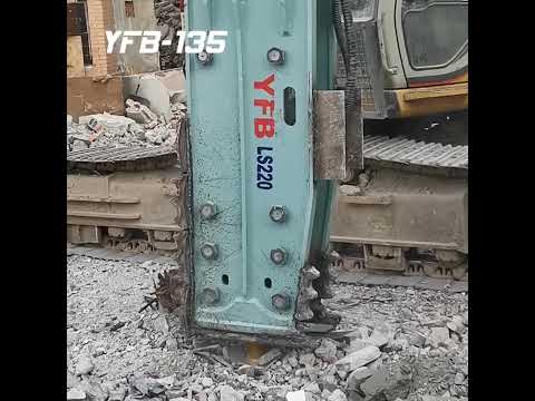 YFB-135 Hydraulic Breaker Real Working Demo