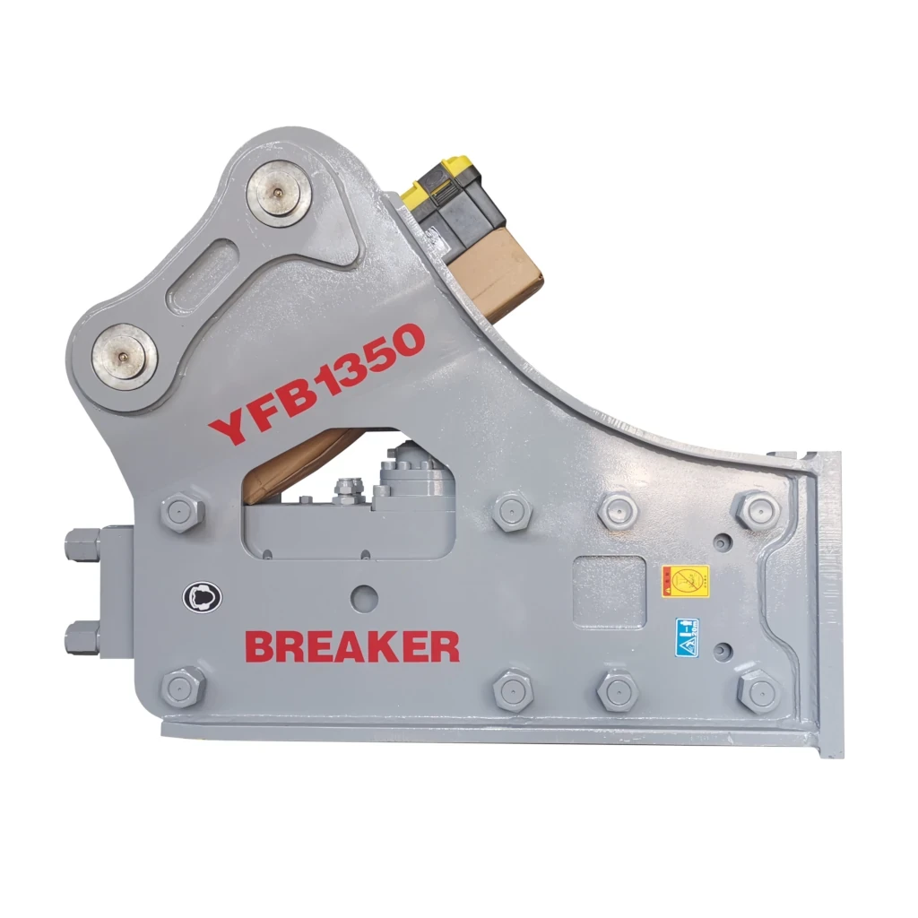 YFB Hydraulic Breaker Series｜1–60T Excavators｜Top/Side Type (Top-mounted/Integrated Open Housing)