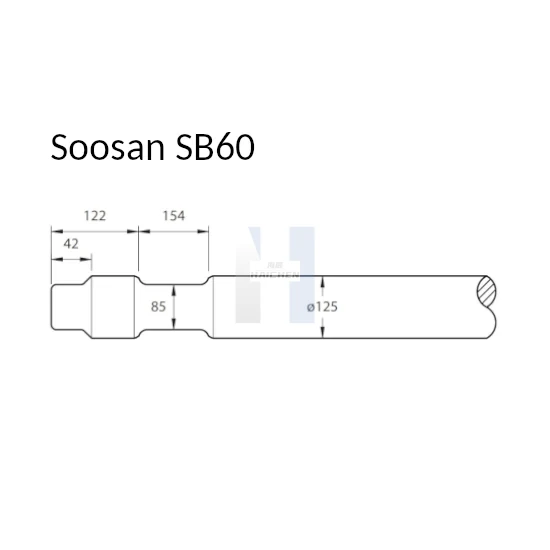 Soosan SB60 Hydraulic Breaker Chisel