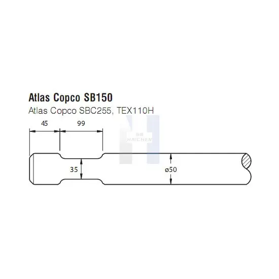 Зубило гидромолота Atlas Copco SB150