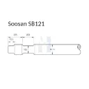 Soosan SB121 ก้านเจาะสำหรับหัวกระแทกไฮดรอลิก