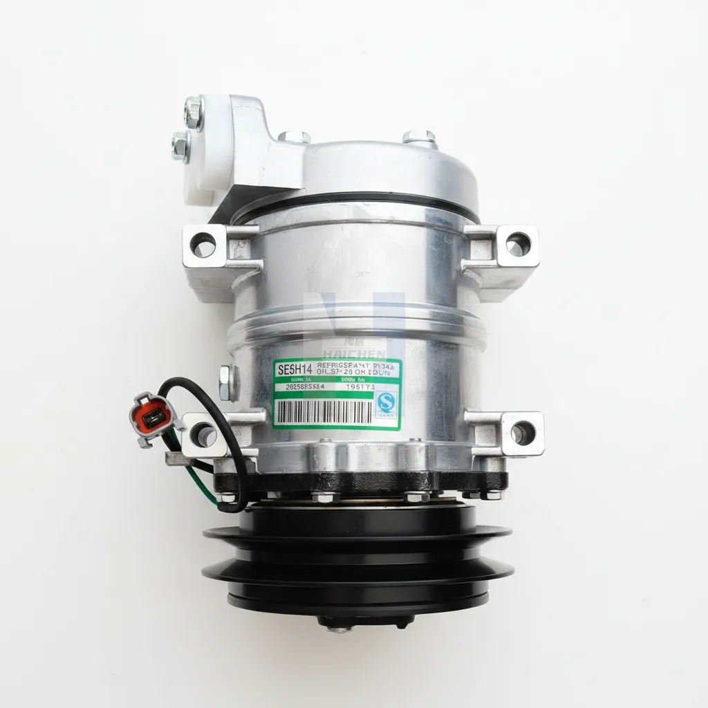 Hitachi ZX200-3 Air Conditioner Compressor (12V)